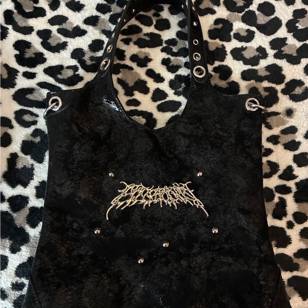 Black Designer Tote Bag